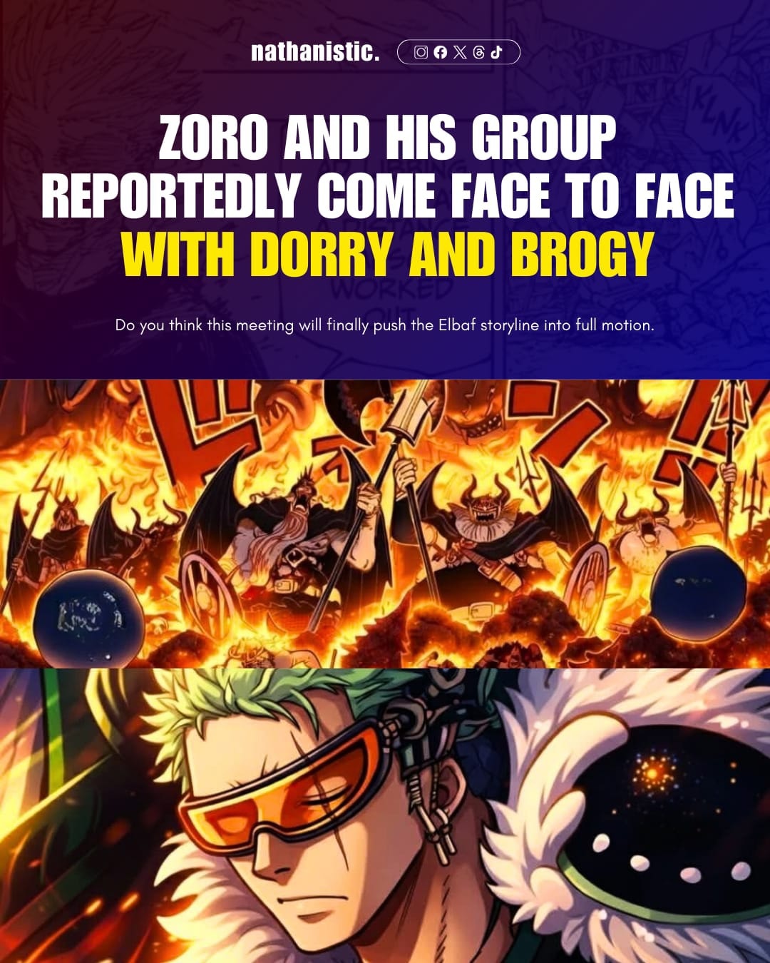 Nathanistic - SPOILER for One Piece chapter 1172, Zoro and... | Facebook