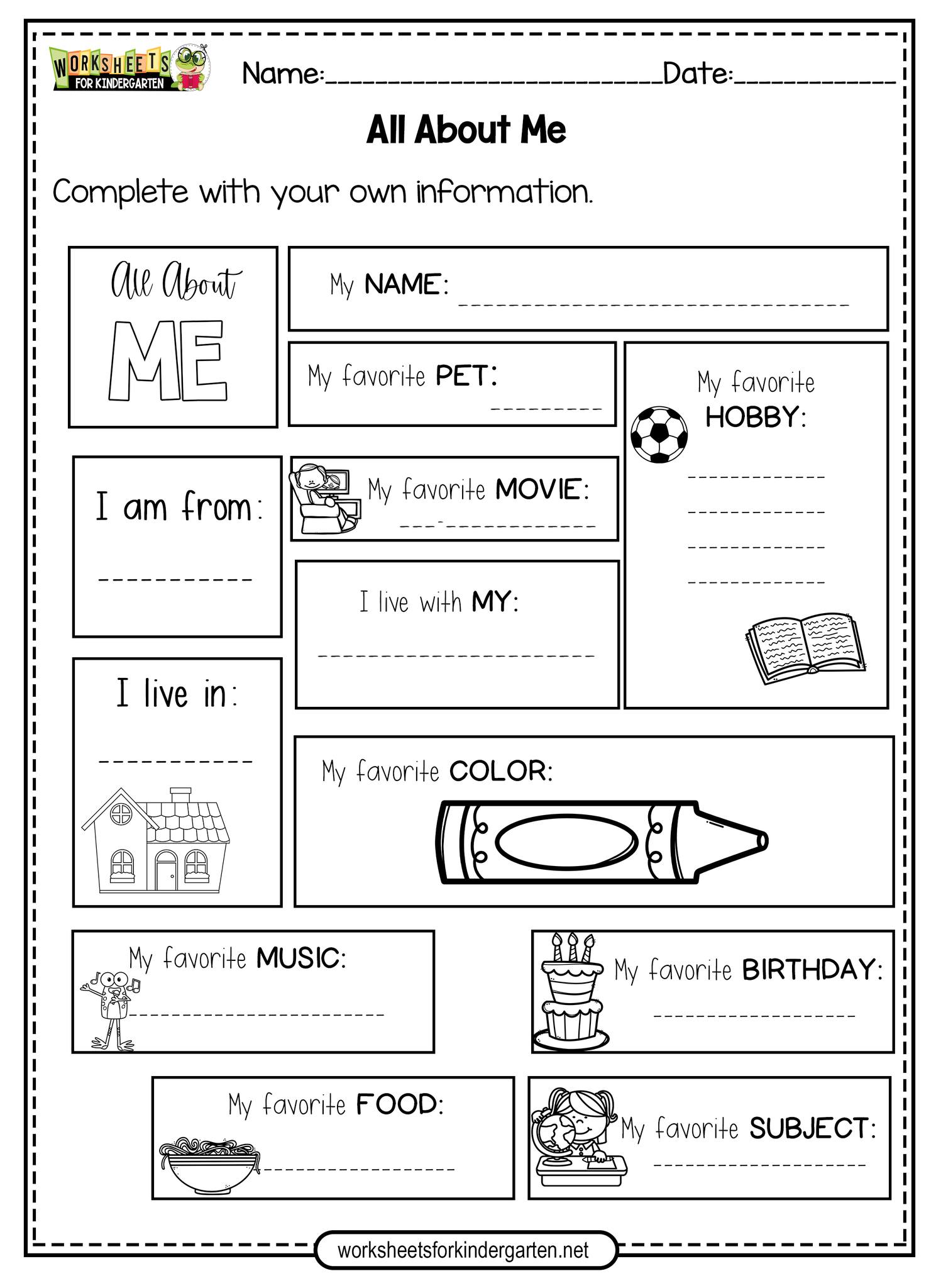 Worksheets PDF - Complete with your own information ... | Facebook