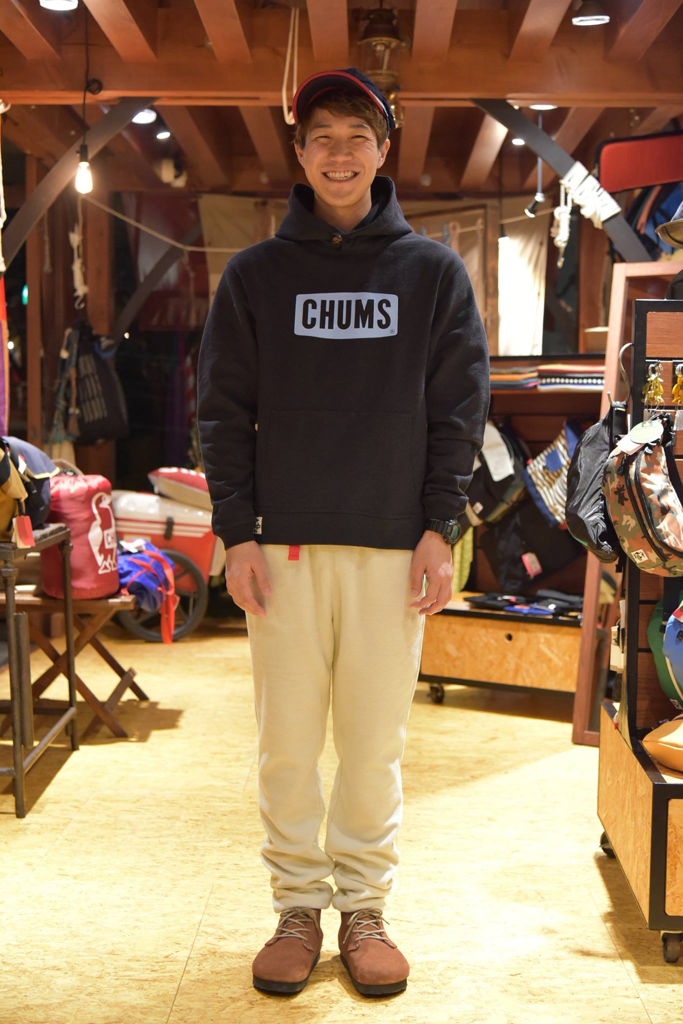 チャムス フリースロンパース 80cm CHUMS | チャムス Bonding Fleece 