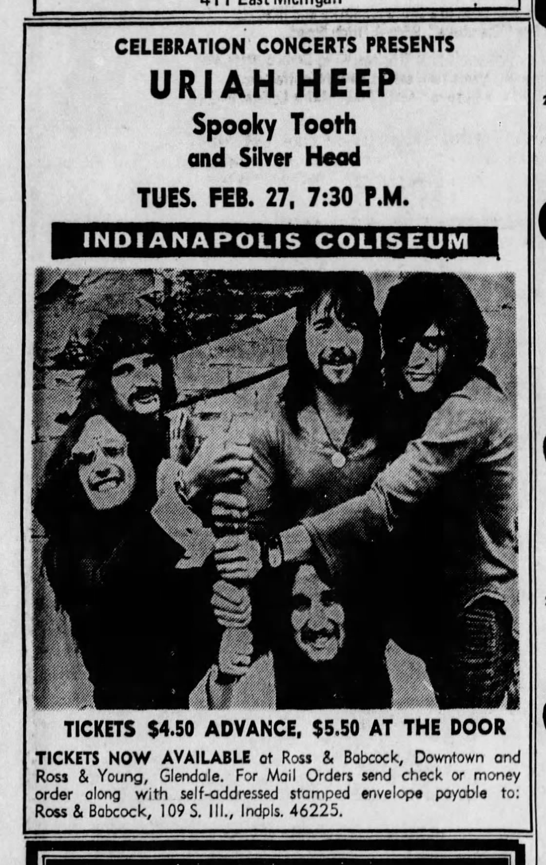 Uriah Heep tops bill in Allentown Pennsylvania in 1973