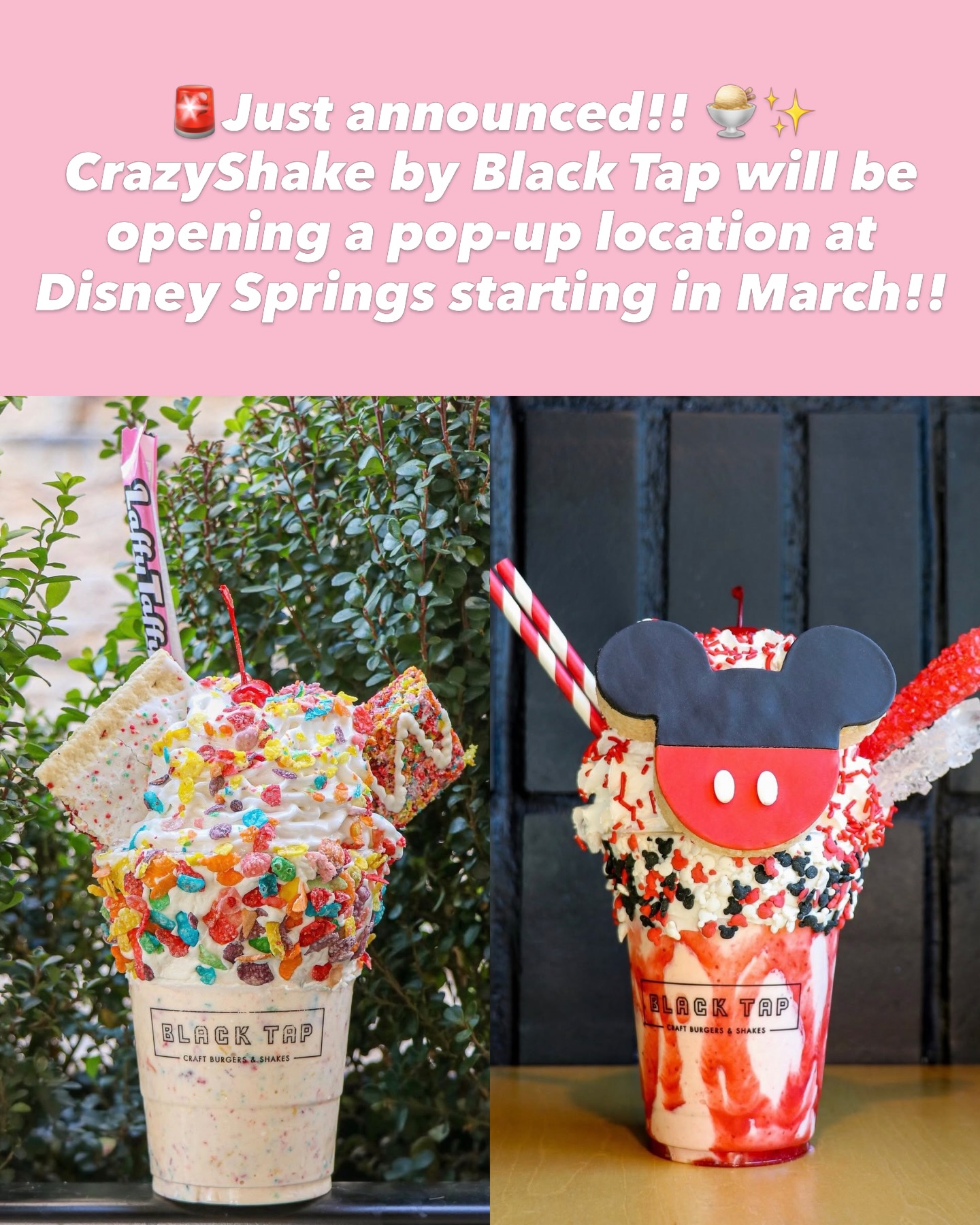 🚨Just announced!! 🍨✨ CrazyShake by Black Tap will be opening a