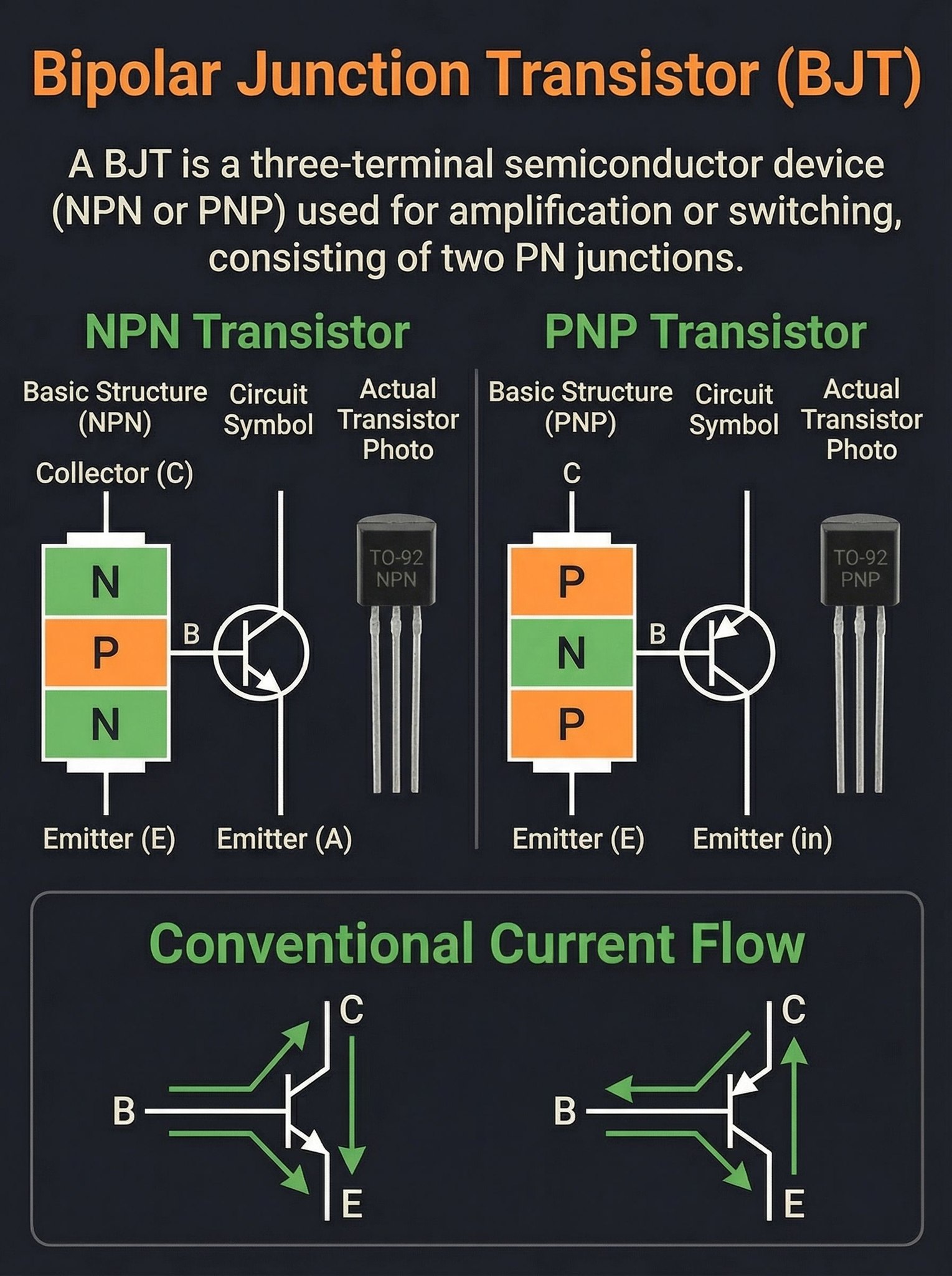 WA - Bipolar Junction Transistor (BJT) Definition, Actual Photo ...