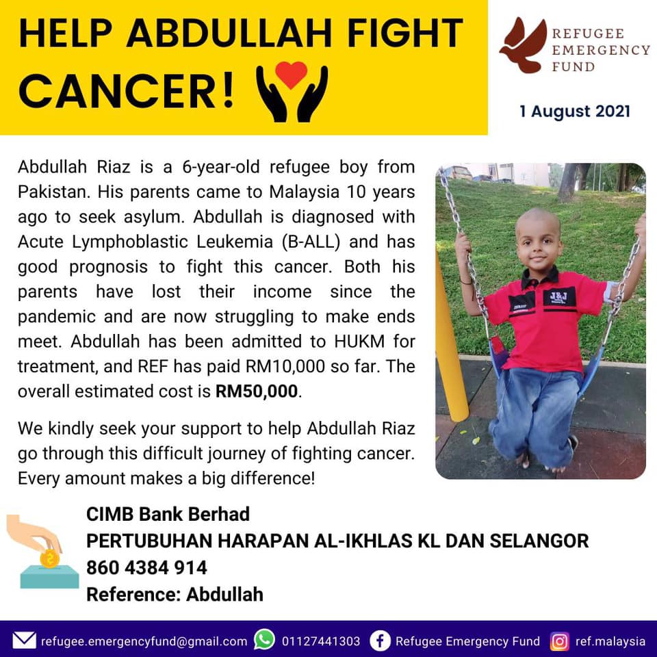 Al-Hasan Volunteer Network - HELP ABDULLAH FIGHT CANCER! Abdullah Riaz ...