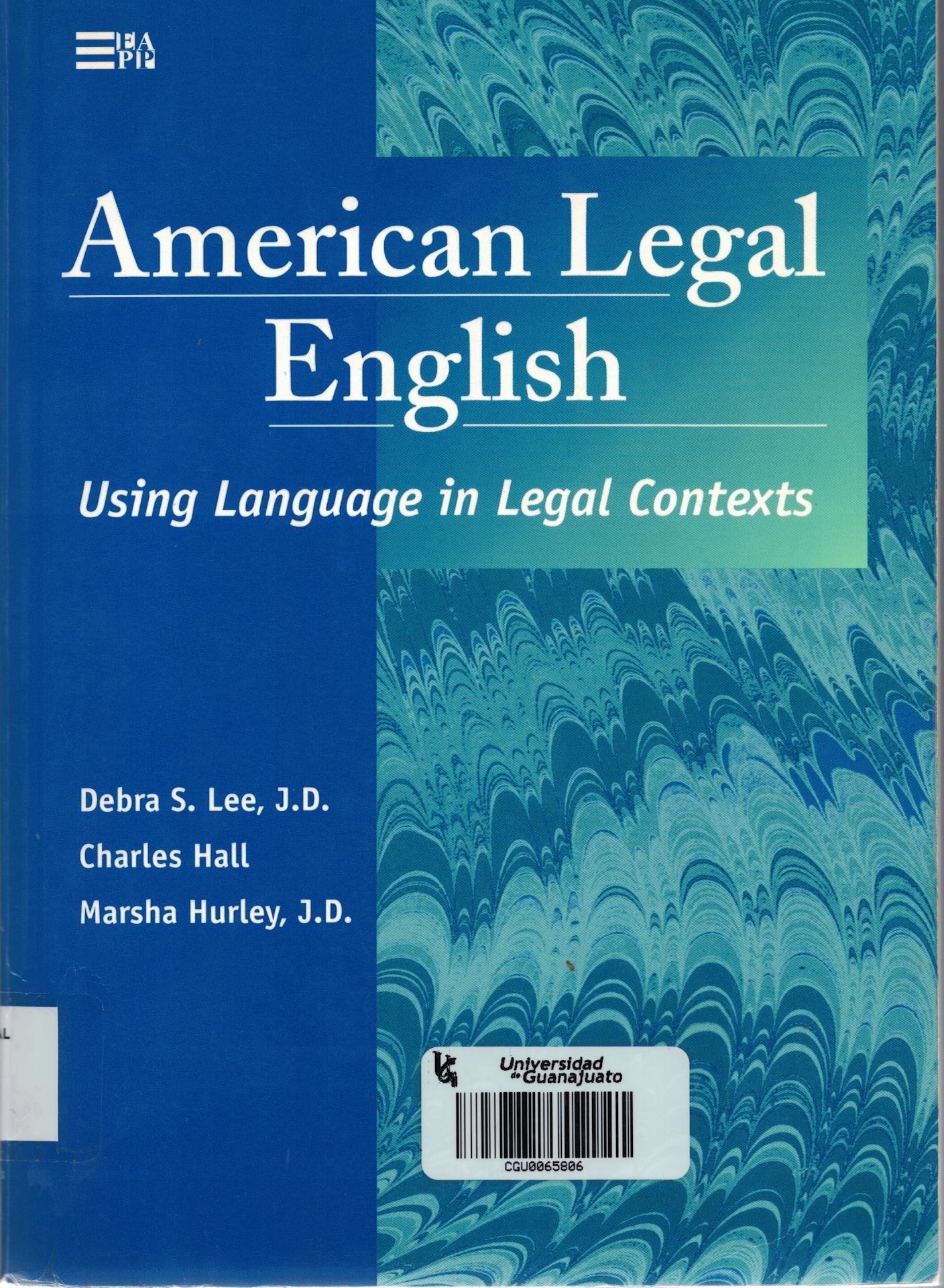 Absolute Legal English Book (English for International Law) By