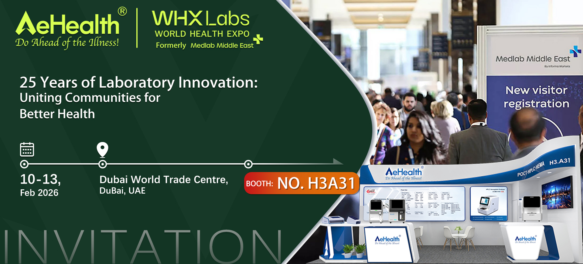 Aehealth - 🌍 Meet AEHEALTH at WHX Lab Dubai 2026! 📍 Booth:... | Facebook