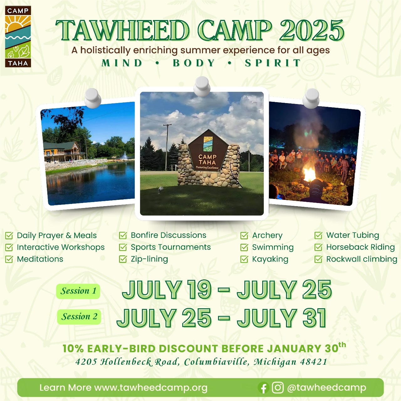 Tawheed - 💫 SAVE THE DATE - Registration for Tawheed Summer Camp 2025 ...