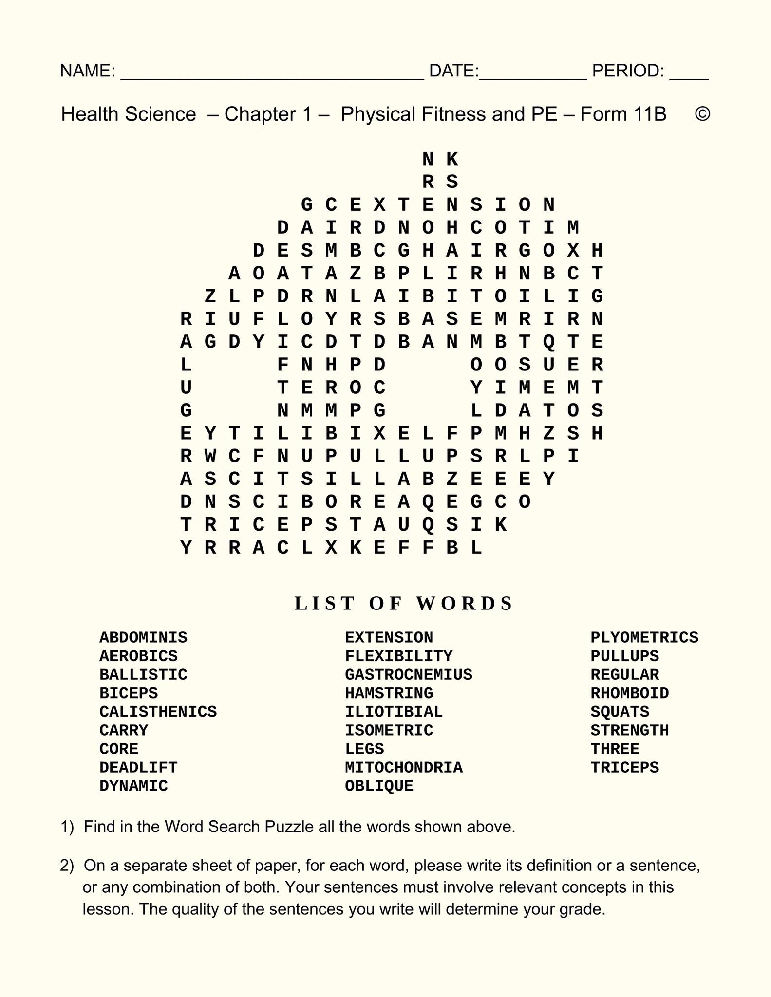 Ceres Science - A Word Search worksheet in Physical... | Facebook