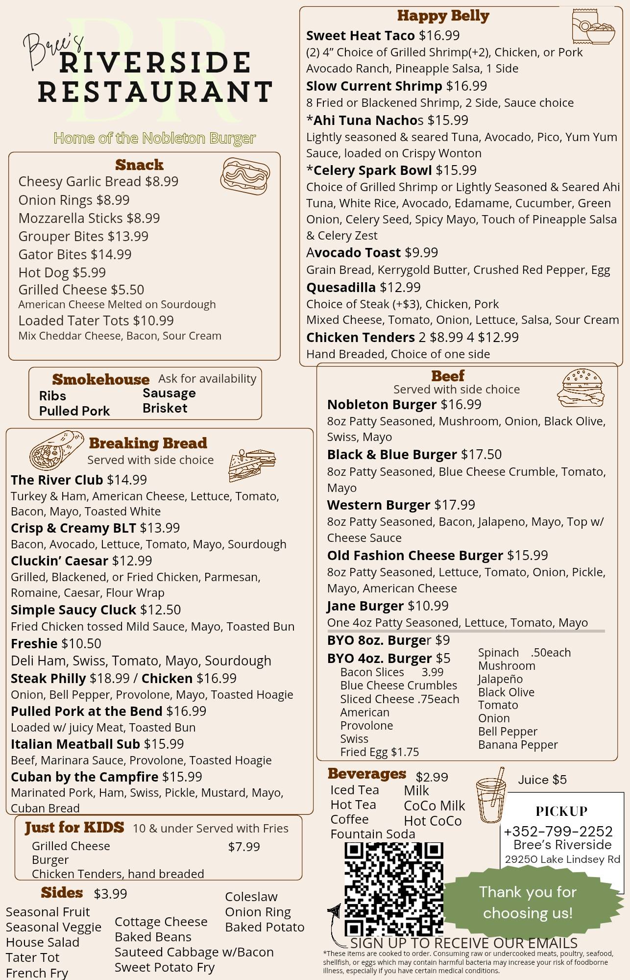Bree's Riverside Restaurant... - Bree's Riverside Restaurant