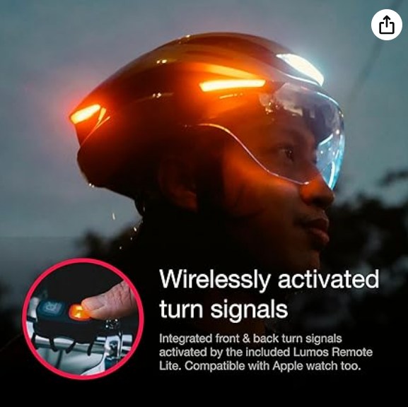 bike helmet front turn signal Matte Black / S/M ILM Smart Adult Side Rear LED Light with Automatic G-Sensor & Brake Warning Road Cycling Model MB101L DURABLE Our bike helmet for men and women with built Smart Bike Helmet with Turn