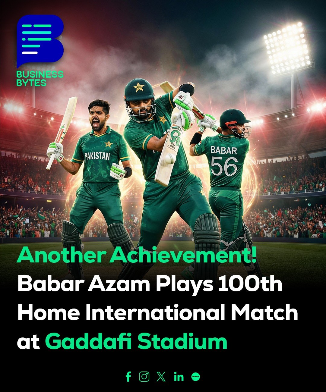 Business - Babar Azam reached a historic milestone by playing his 100th ...
