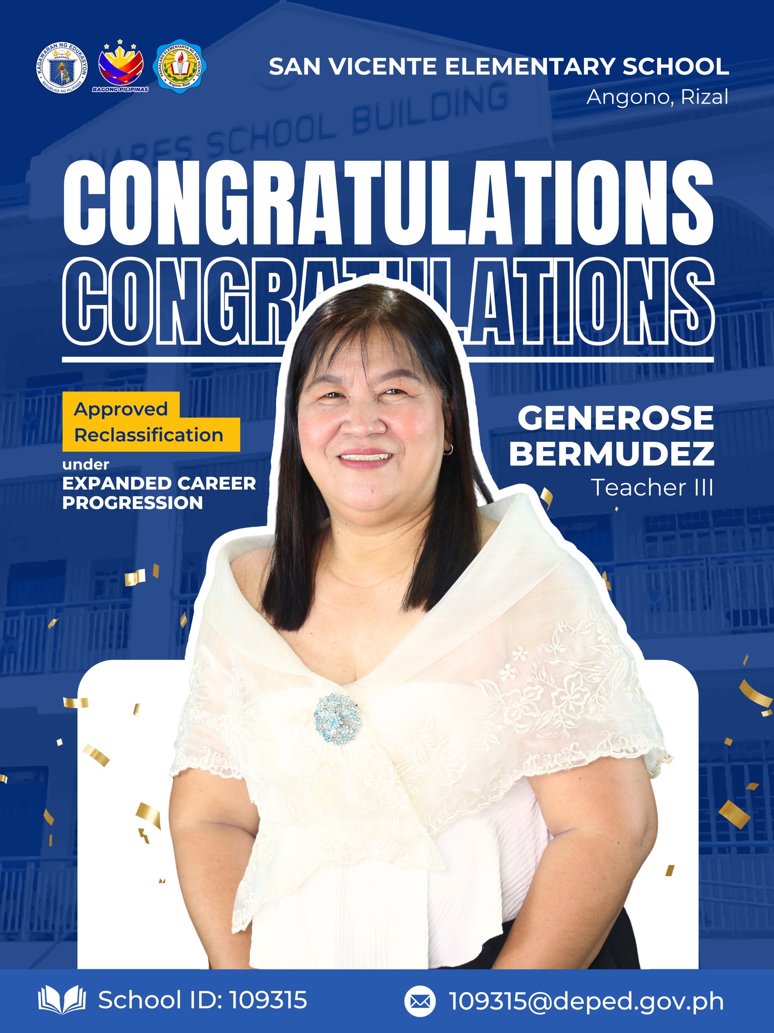 🎉... - DepEd Tayo Blue Rizal -San Vicente Elementary School | Facebook
