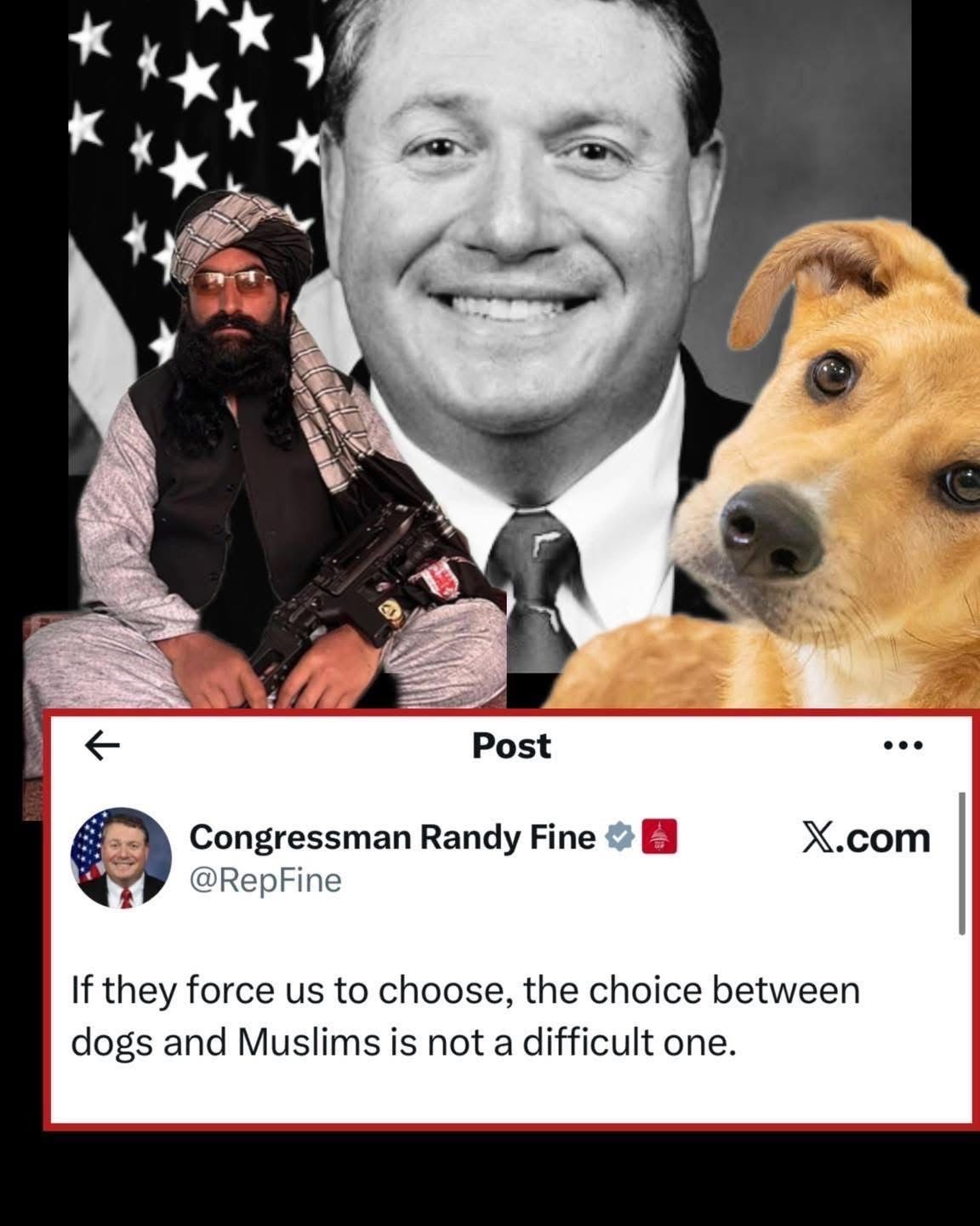 America - DOG or MUSLIM: Congressman Randy Fine is facing calls to ...