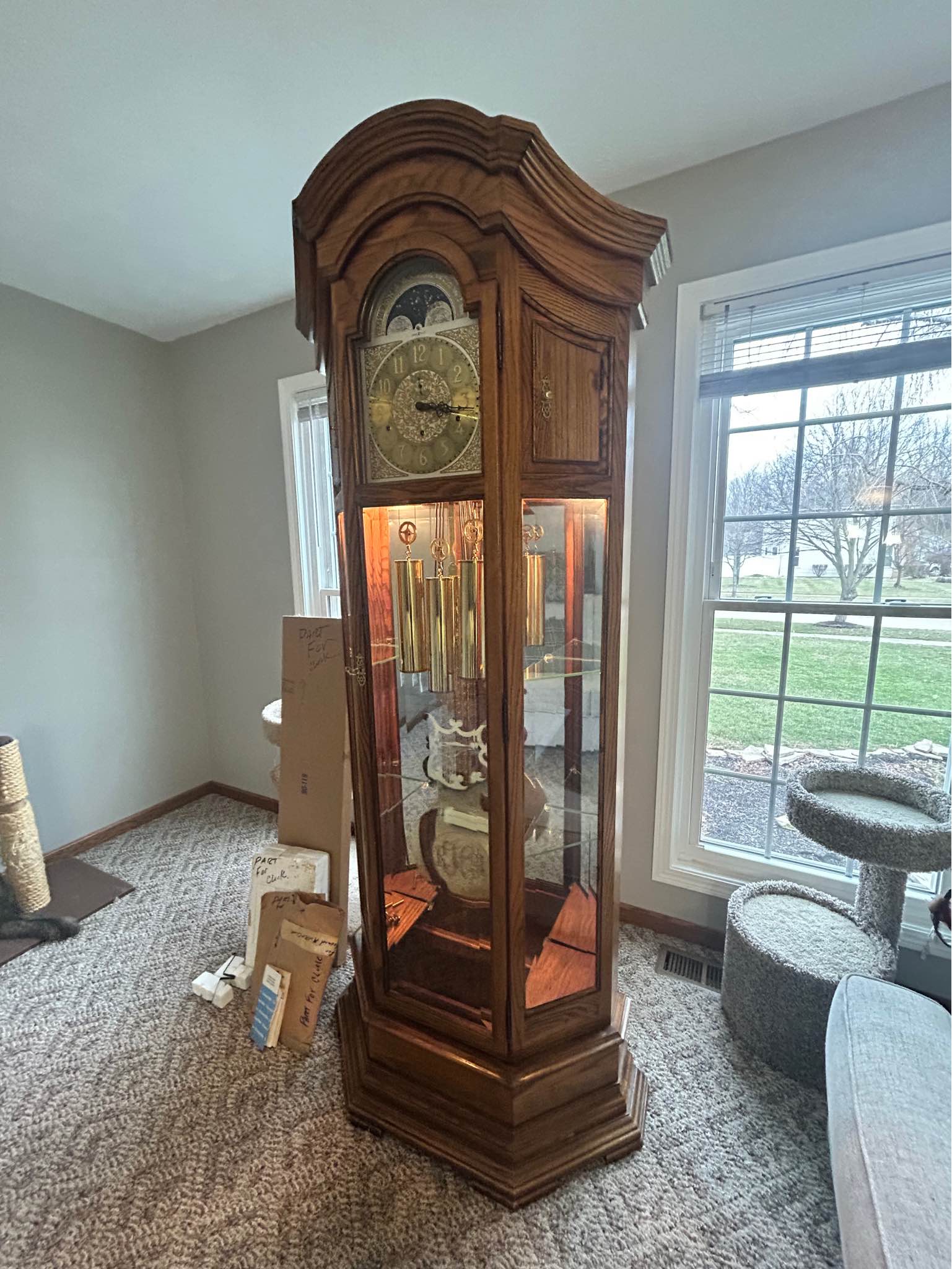 Howard Miller 610-440 Remembrance Curio Grandfather Clock - Grandfather ...