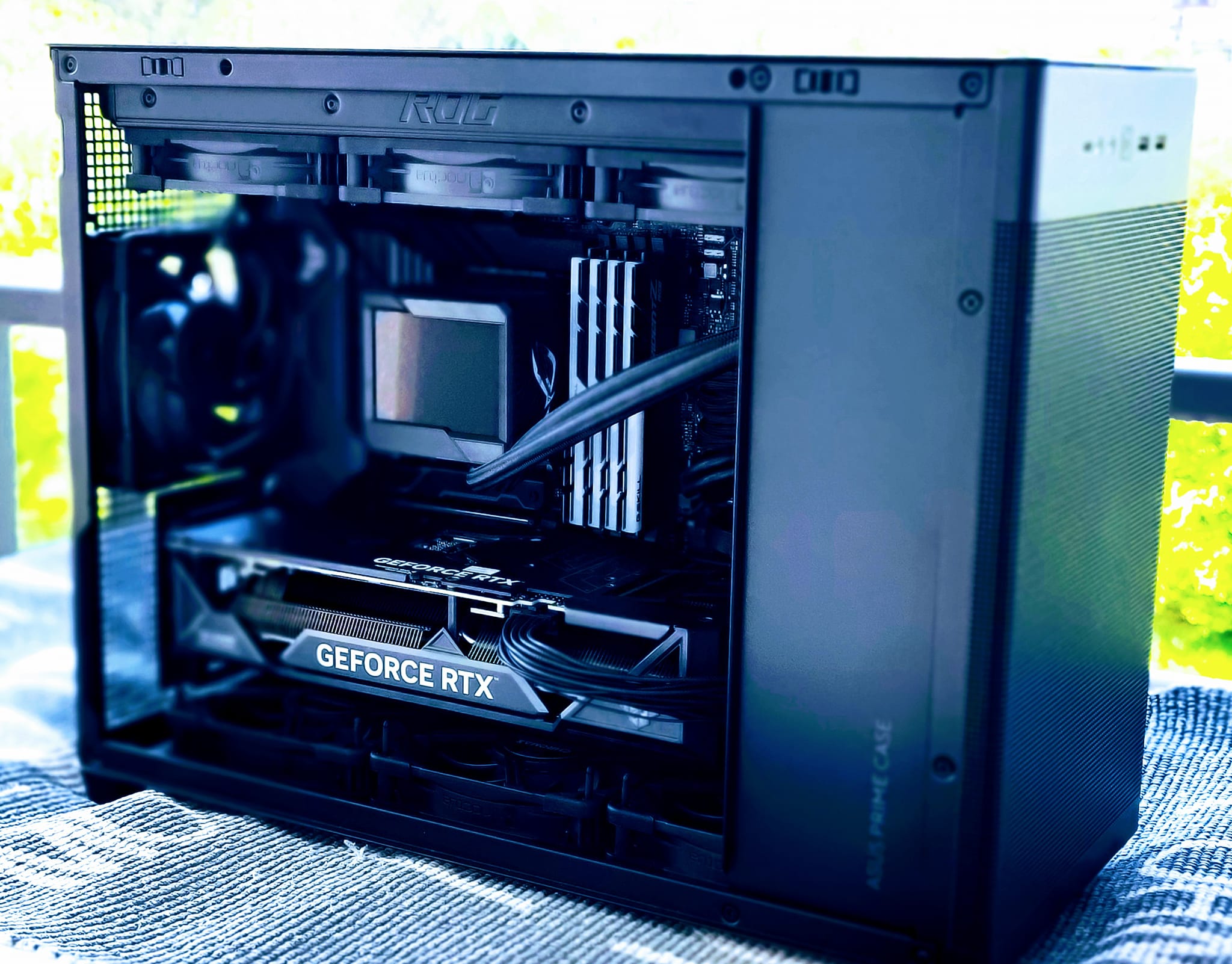 ASUS AP201 case build with TUF gaming PC