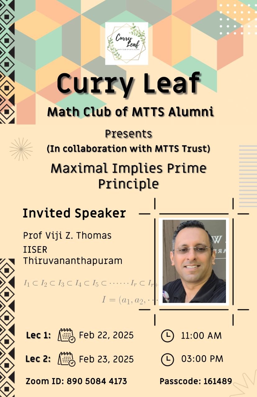 📌 Invited Lecture by Professor Viji Z. Thomas, This will be good