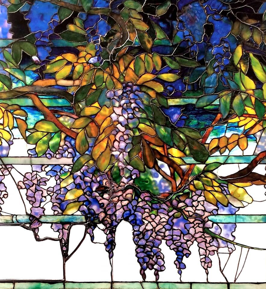 Louis Comfort Tiffany's 1908 Oyster Bay window