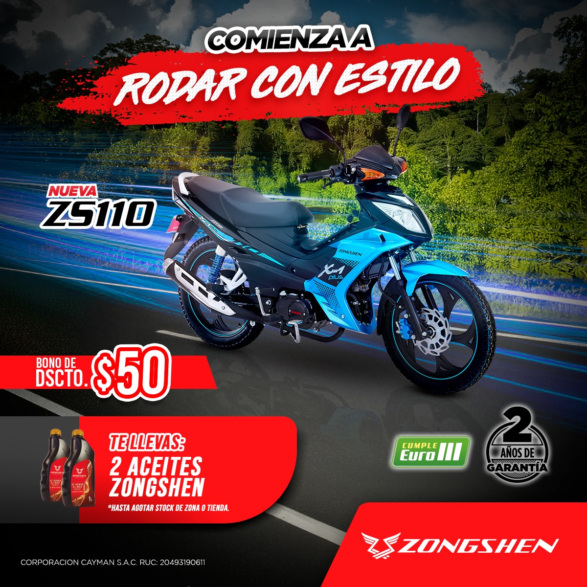 ¡La nueva #ZS110 de #Zongshen... - Motocicletas Zonsen Perú | Facebook
