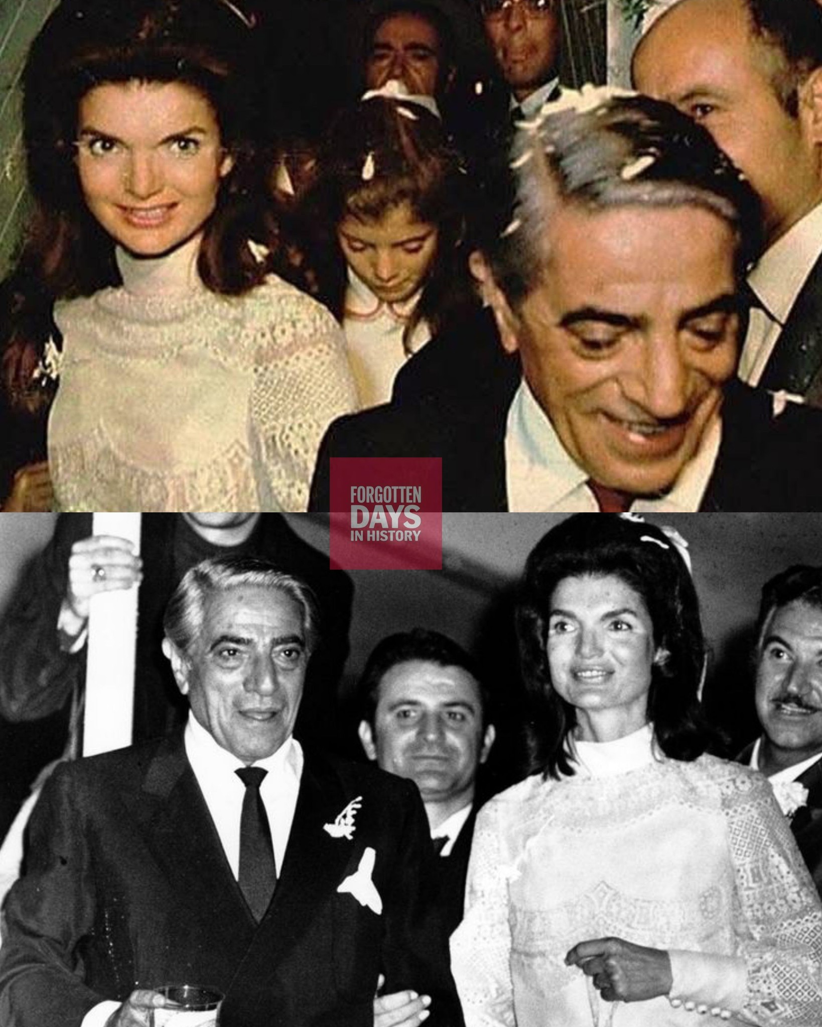 From October 20, 1968, when Jackie Kennedy stood on the private