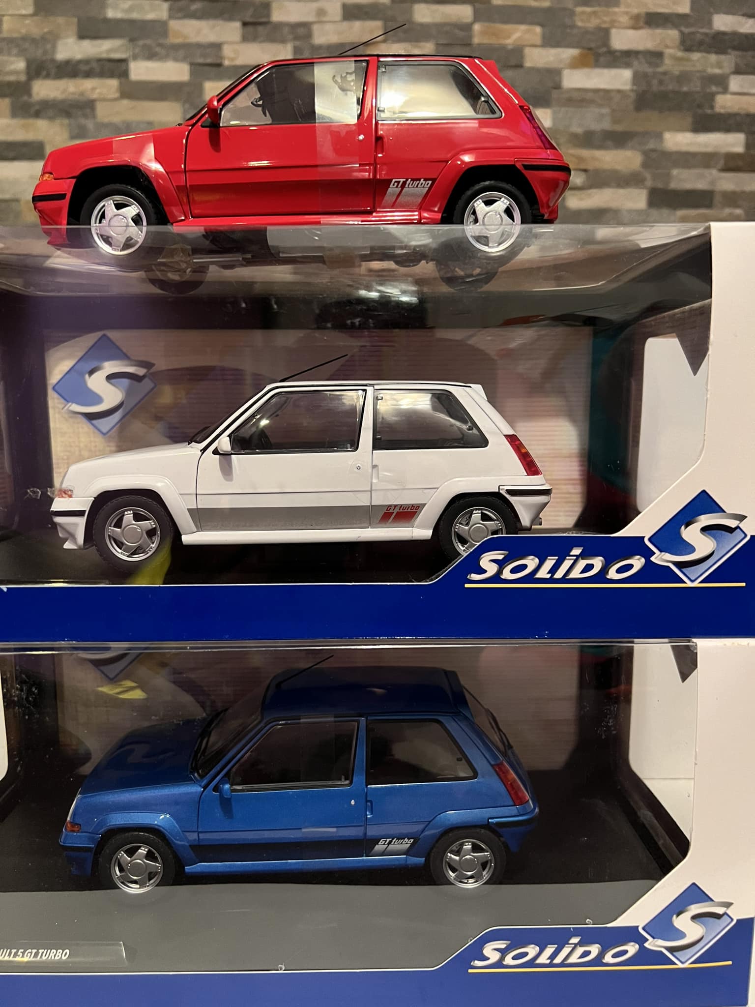 SOLIDO 1:18 Renault 5 GT Turbo MK1 Rouge 1985 - Voiture Miniature Collection Détails Réalistes