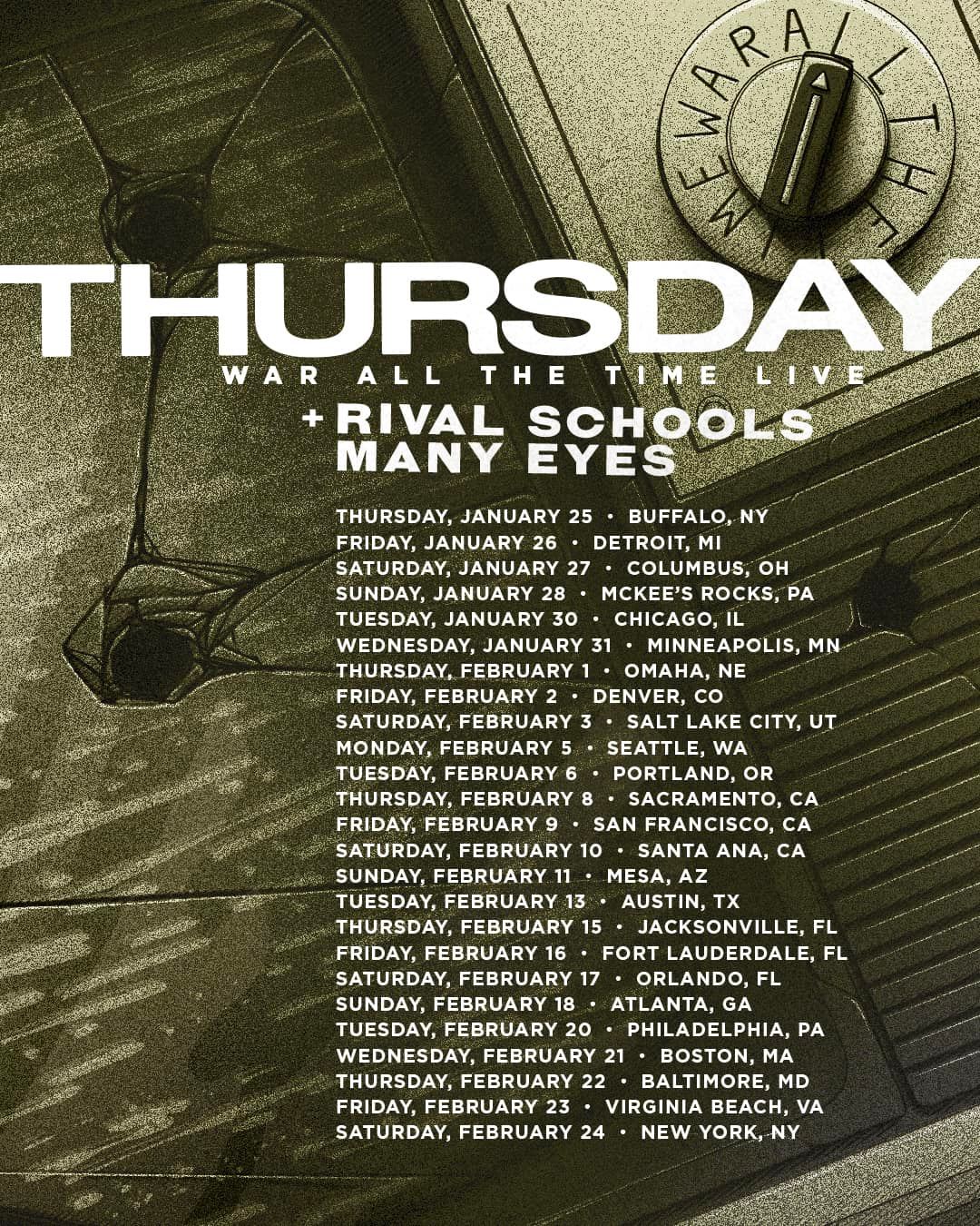 Thursday's album War All the Time released September 16, 2003