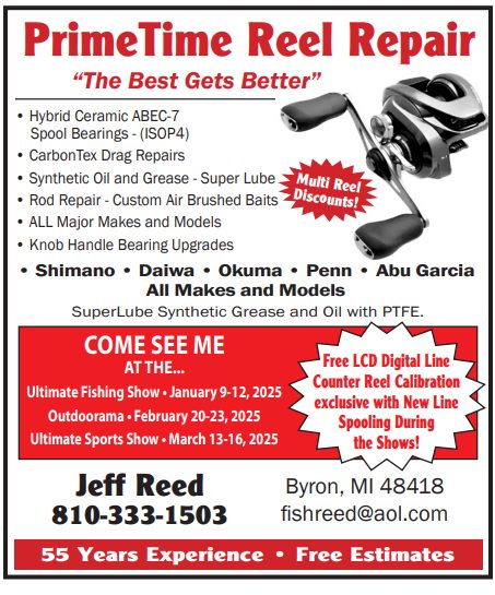 calibration schedule fishing reel Kit Just a reminder for all