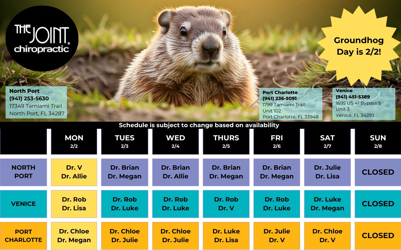 📢 Schedule Update One of our... - The Joint Chiropractic | Facebook