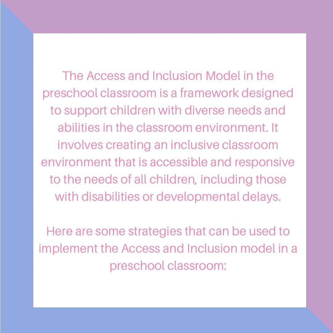 ⭐️ Access & Inclusion Model... - Little Steps, Big Futures