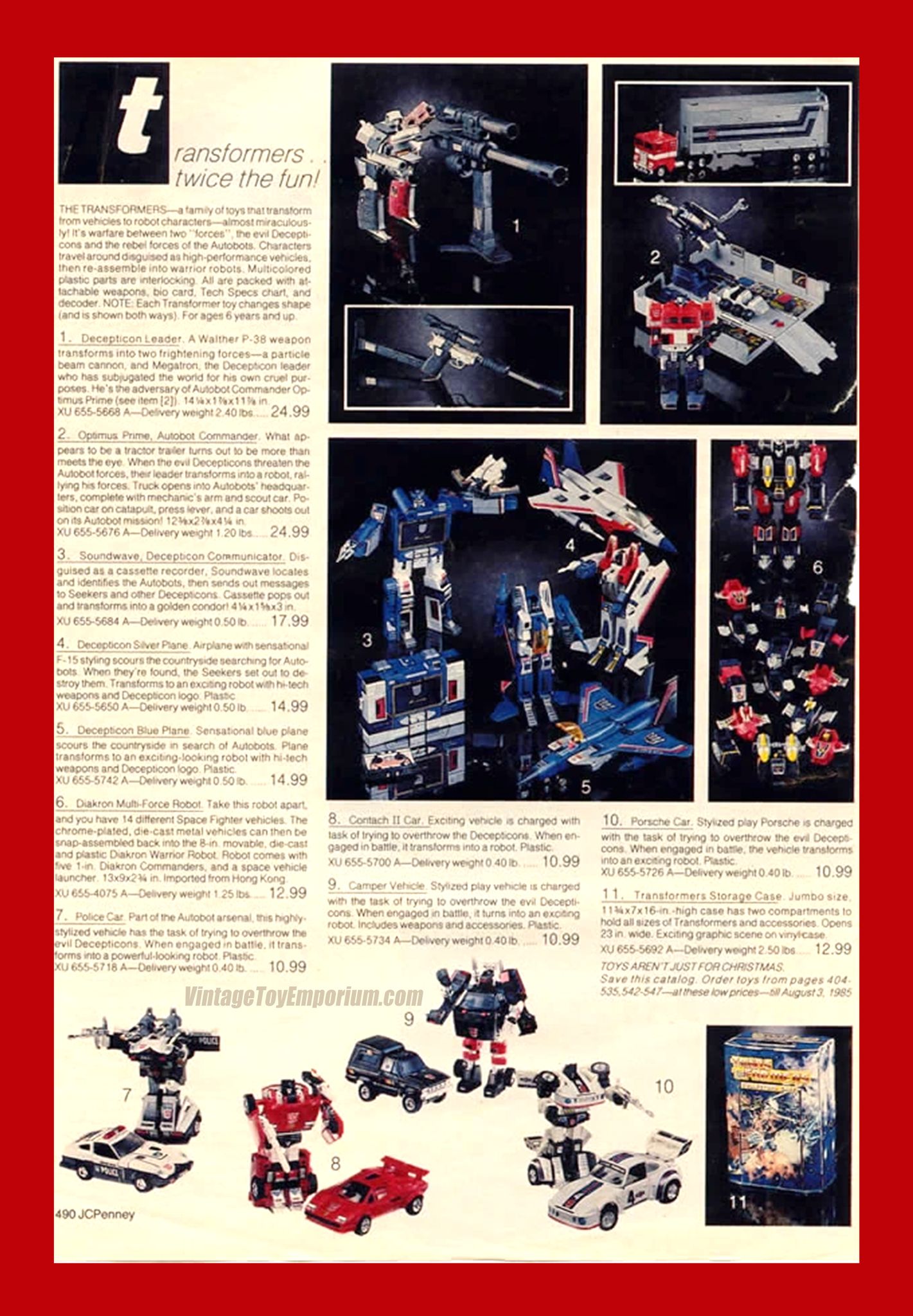 1986 JCPenney Catalog (pgs. 420-421) - Transformers - WWF