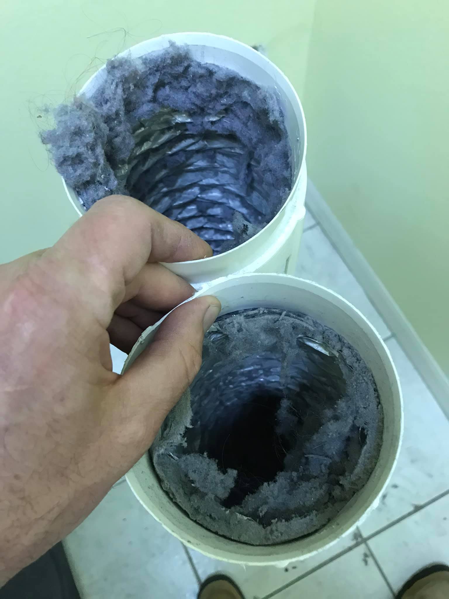 Lint build-up inside your... - Dirty Dryer Vent Cleaning | Facebook