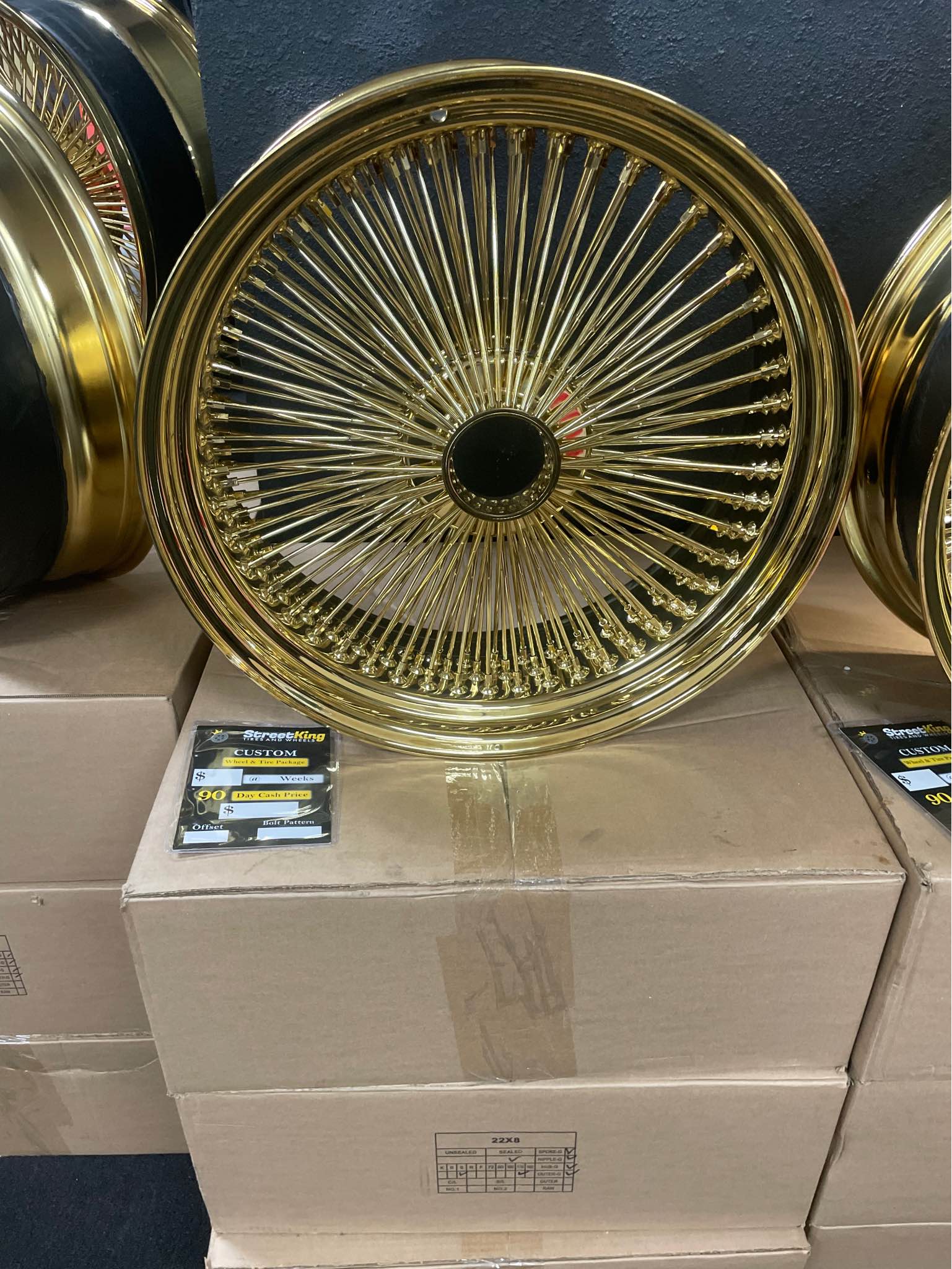 Gold SPOKES rims and tires - Car Wheels, Tires & Parts - Baton Rouge ...