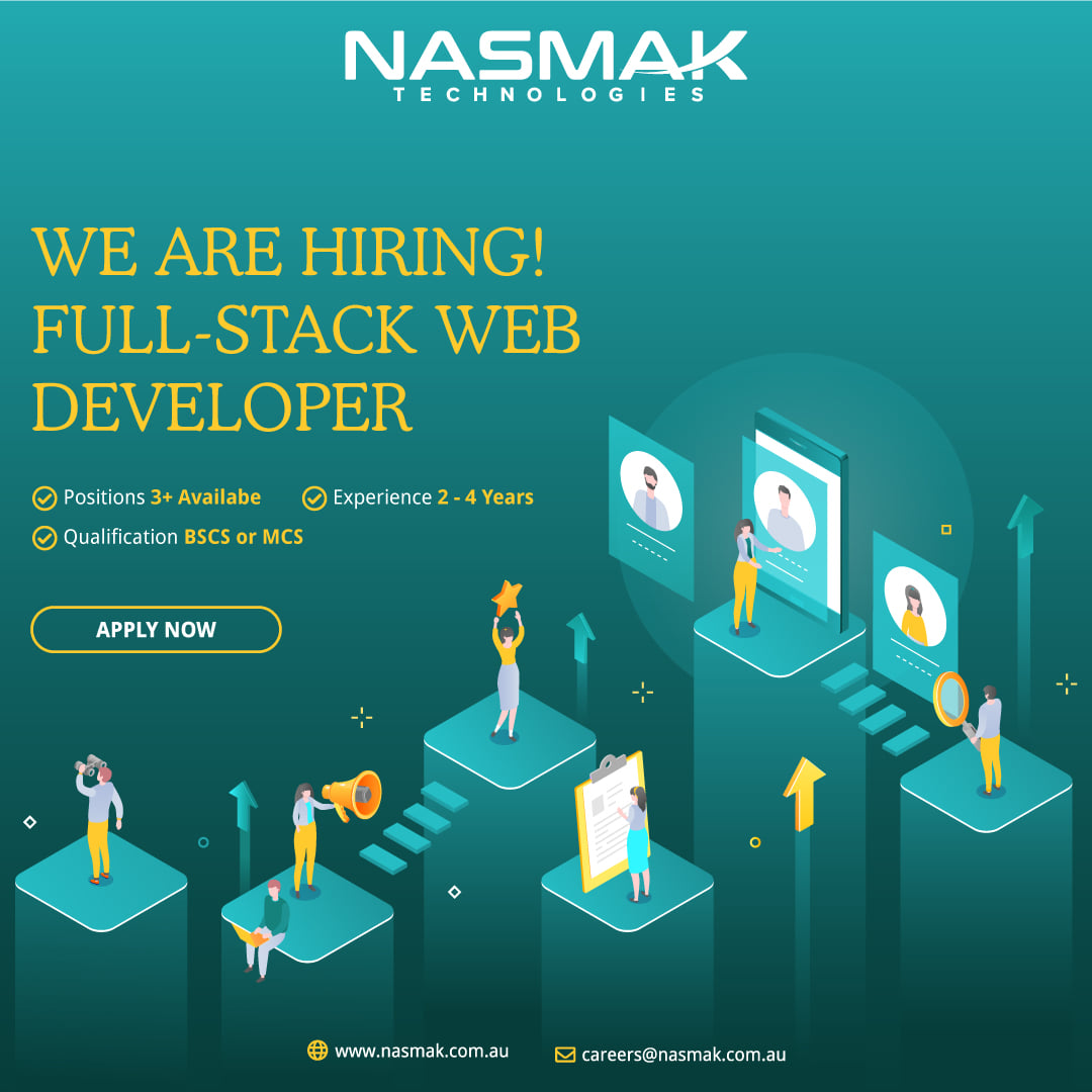 Nasmak Technologies - WE ARE HIRING FULL STACK WEB DEVELOPER Work ...