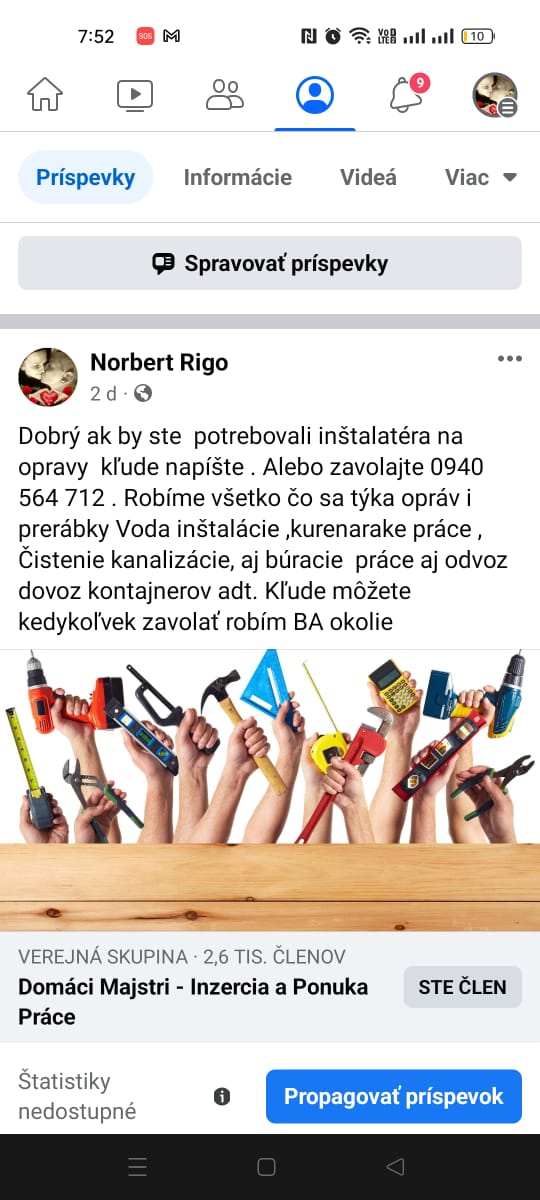 Norbert Rigo Inštalatérske prace -Voda Kúrenie Plyn Kanalizacia ...