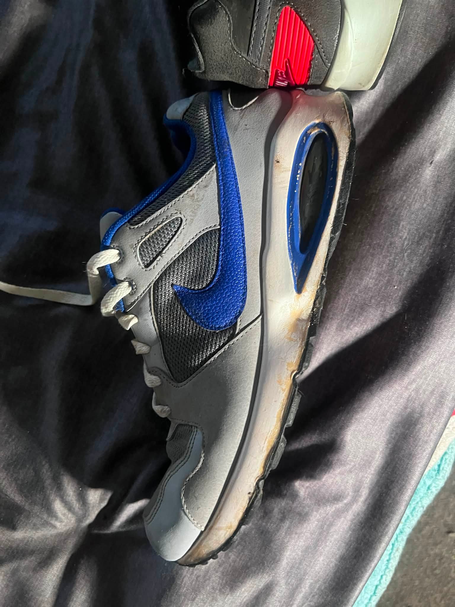 What are the 2012 light grey and blue and 2013 dark grey and red