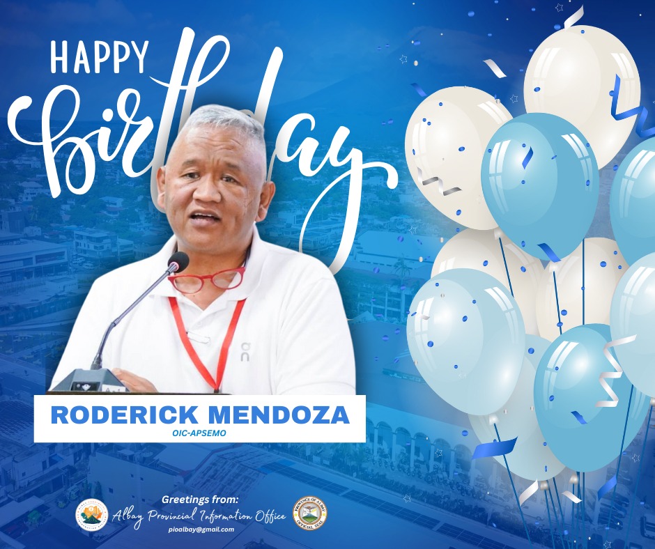 Warm greetings from APSEMO! Happiest Birthday sir Roderick... - Albay ...