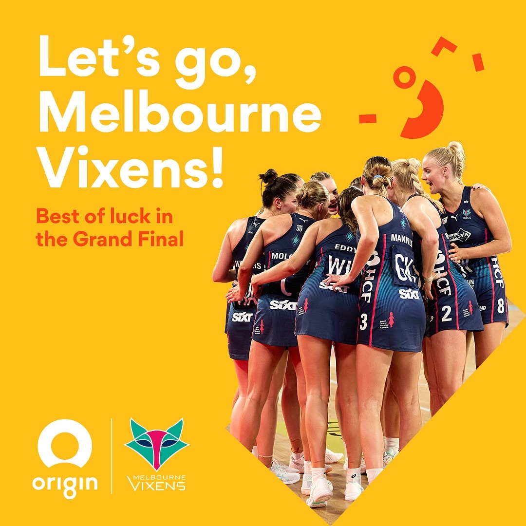 Origin Energy - As proud partners of Netball Victoria...
