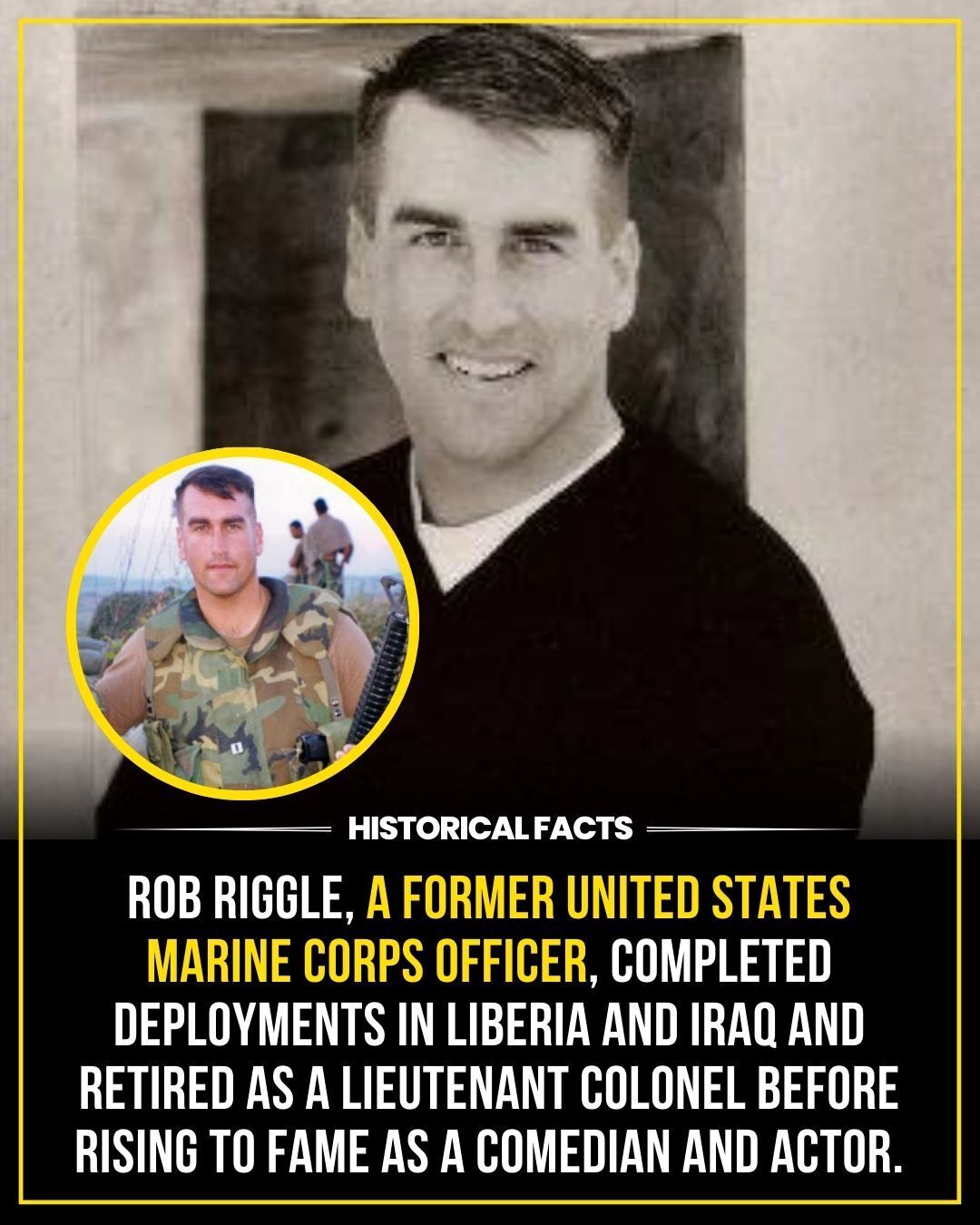 Historical - Rob Riggle served as a Marine before Hollywood ever knew ...