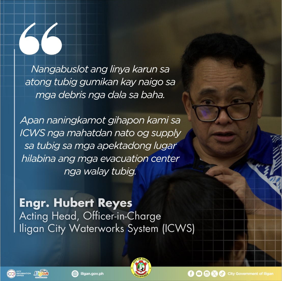 City - LANTAWA : Gipaabot ni Engr. Hubert Reyes ang tinoud nga ...