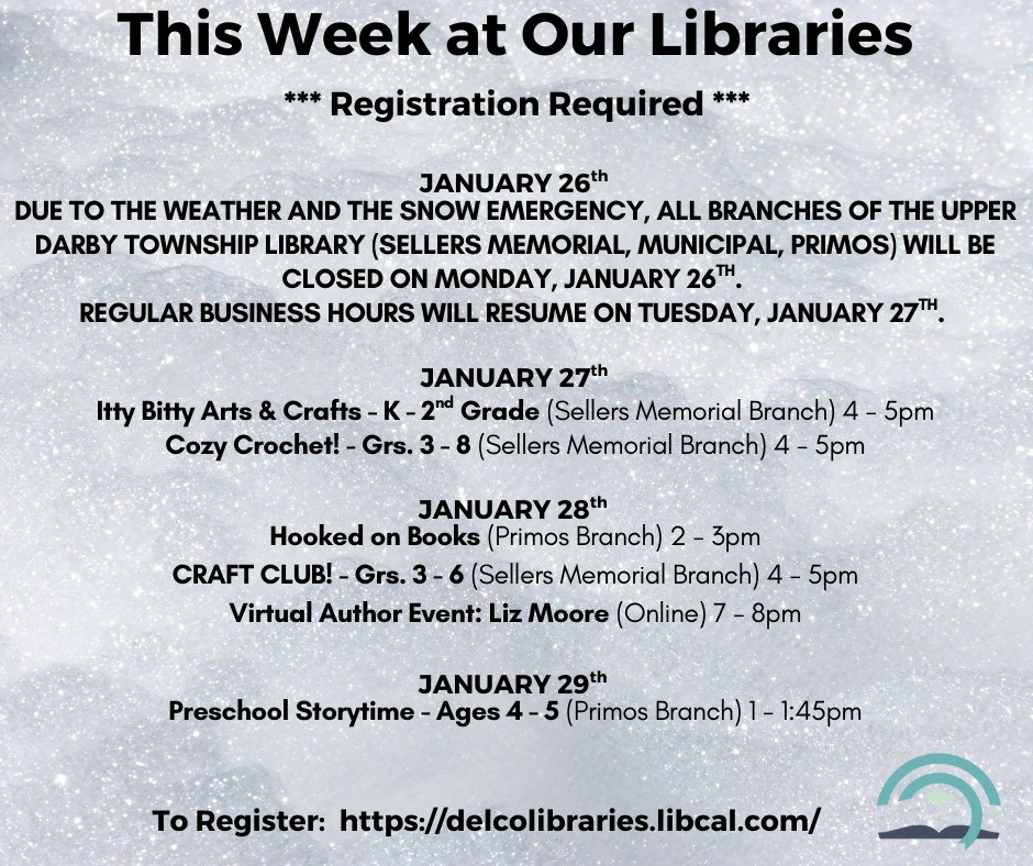 Upper - Save your spot for these free programs happening at Upper Darby ...