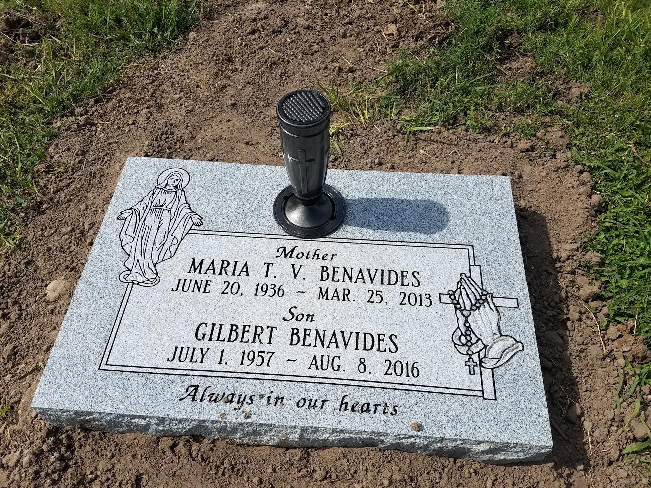 Monuments - Honoring the bond between Gilbert & Maria Benavides. Our ...