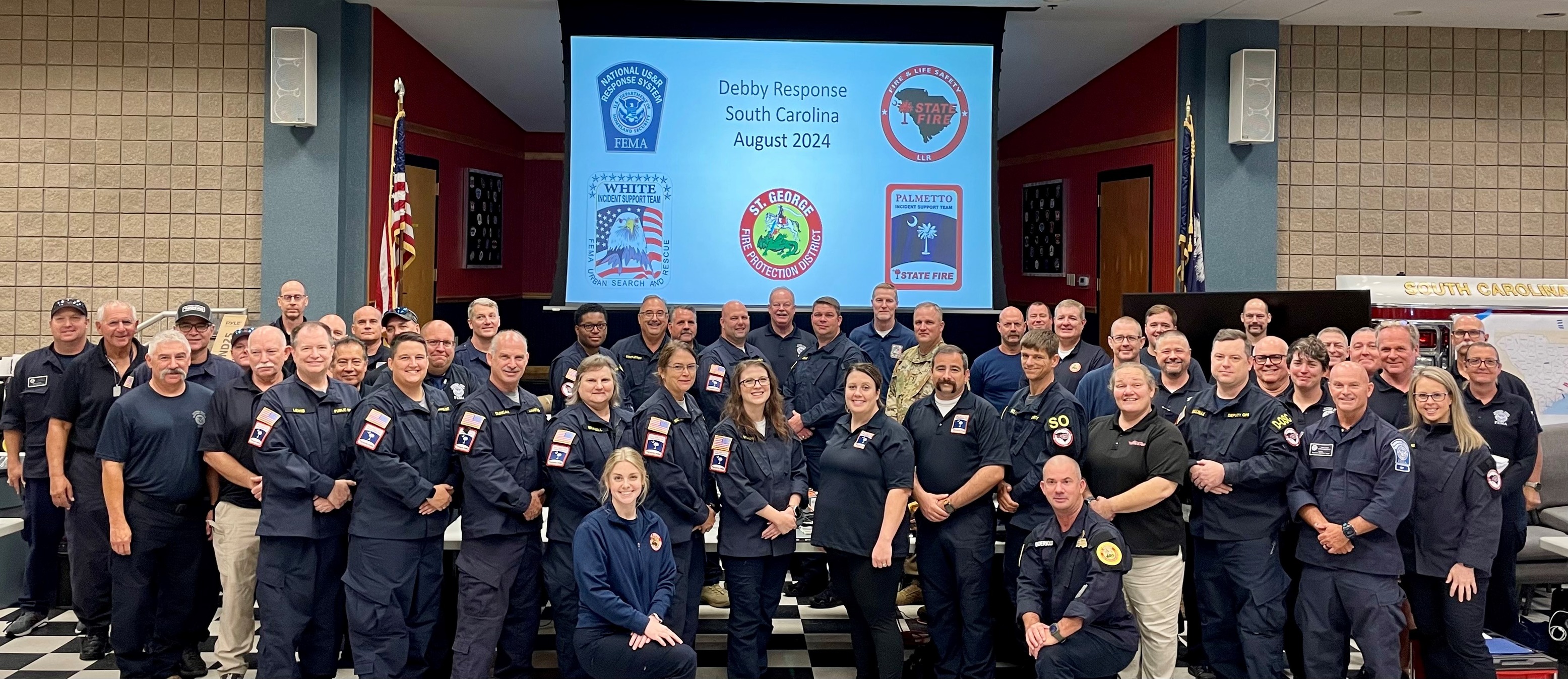 South - Members from the Palmetto Incident Support Team, St. George ...