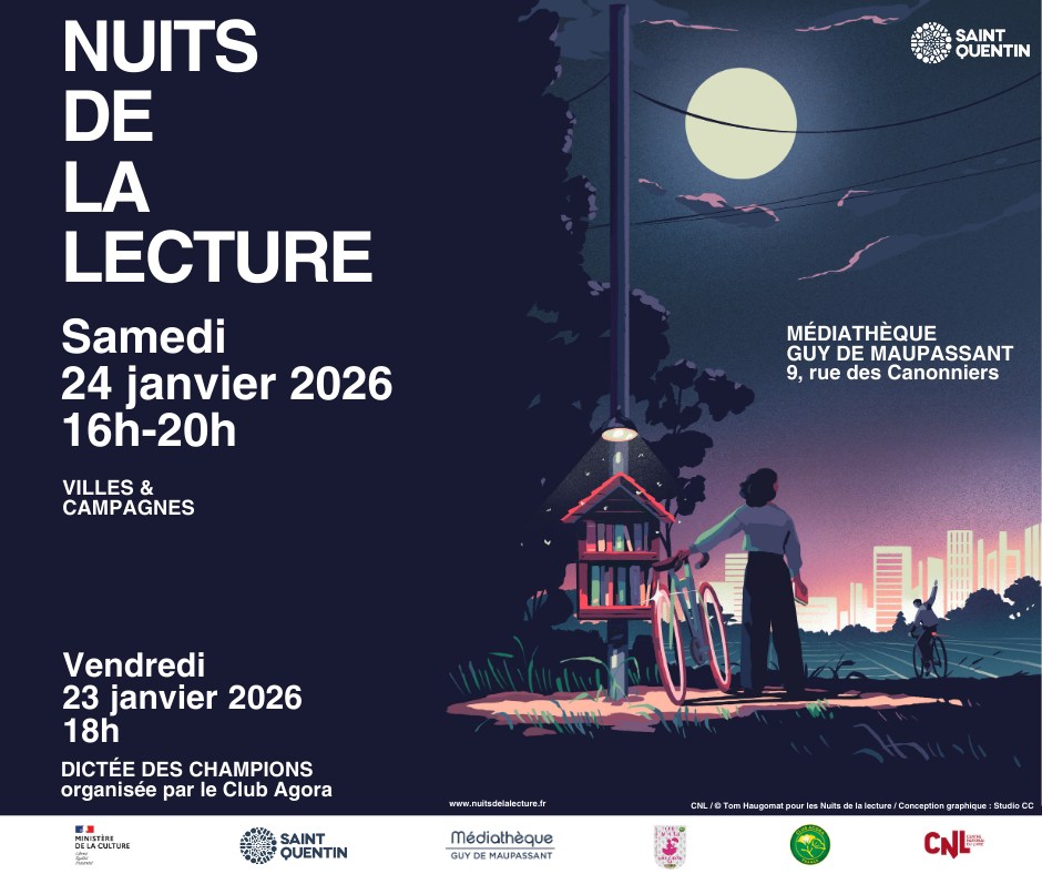 Médiathèque - AGENDA | Nuits de la lecture 2026 Pour la 10ᵉ édition des ...