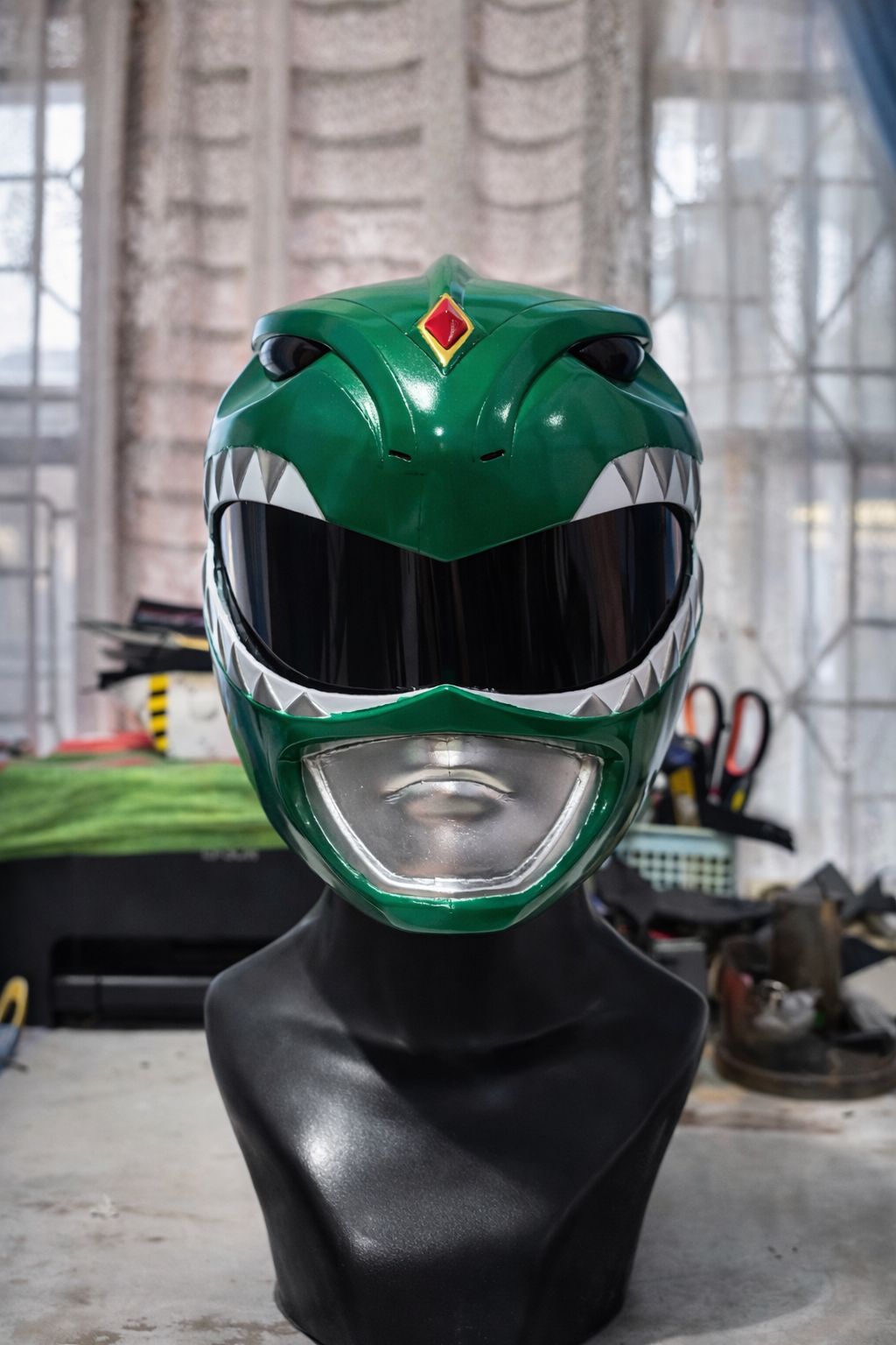 Banana - 🟢 Green Mighty Morphin Power Rangers Helmet Price: USD 250 ...