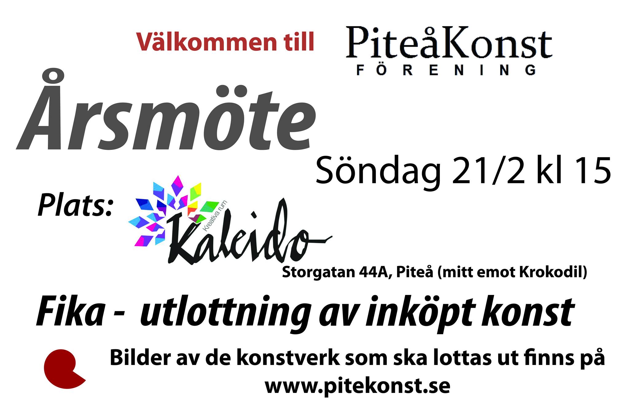 Piteå Konstförening - Välkommen till årsmöte med Piteå Konstförening ...
