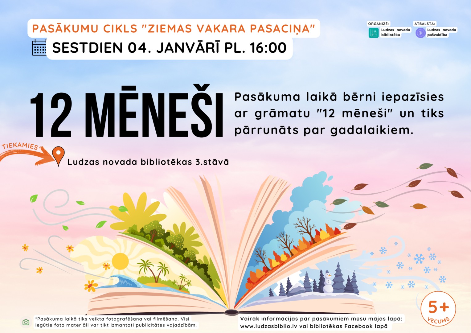 Pasākums “12 mēneši” Ludzas novada bibliotēkā