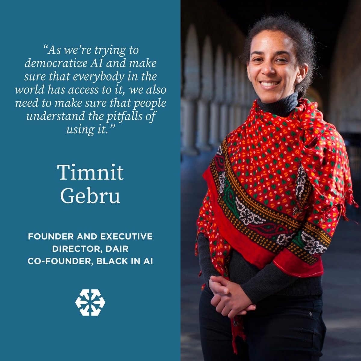 Stratagon - Timnit Gebru, a leader in the world of data activism, is ...