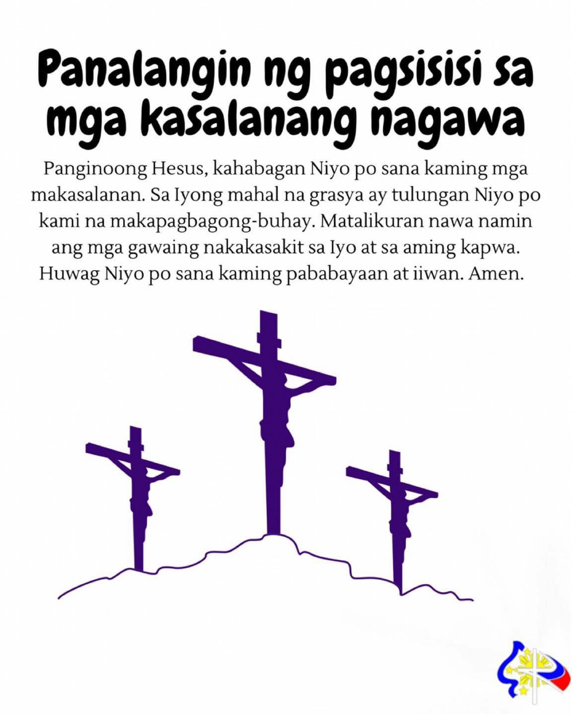 PANALANGIN NG PAGSISISI SA MGA... - 100% KATOLIKONG PINOY! | Facebook