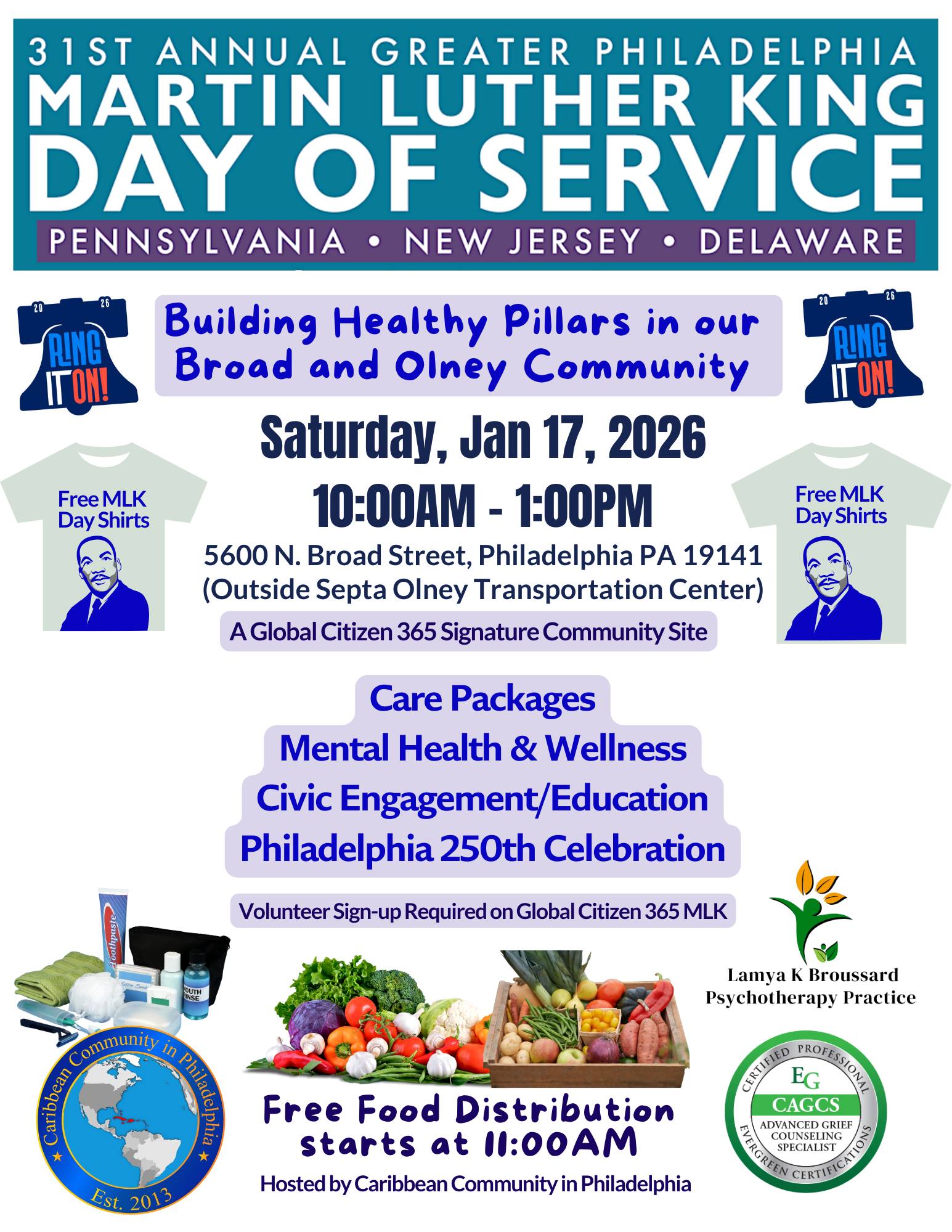 Caribbean - Join us for our MLK Day of Service 2026, beginning at Broad ...