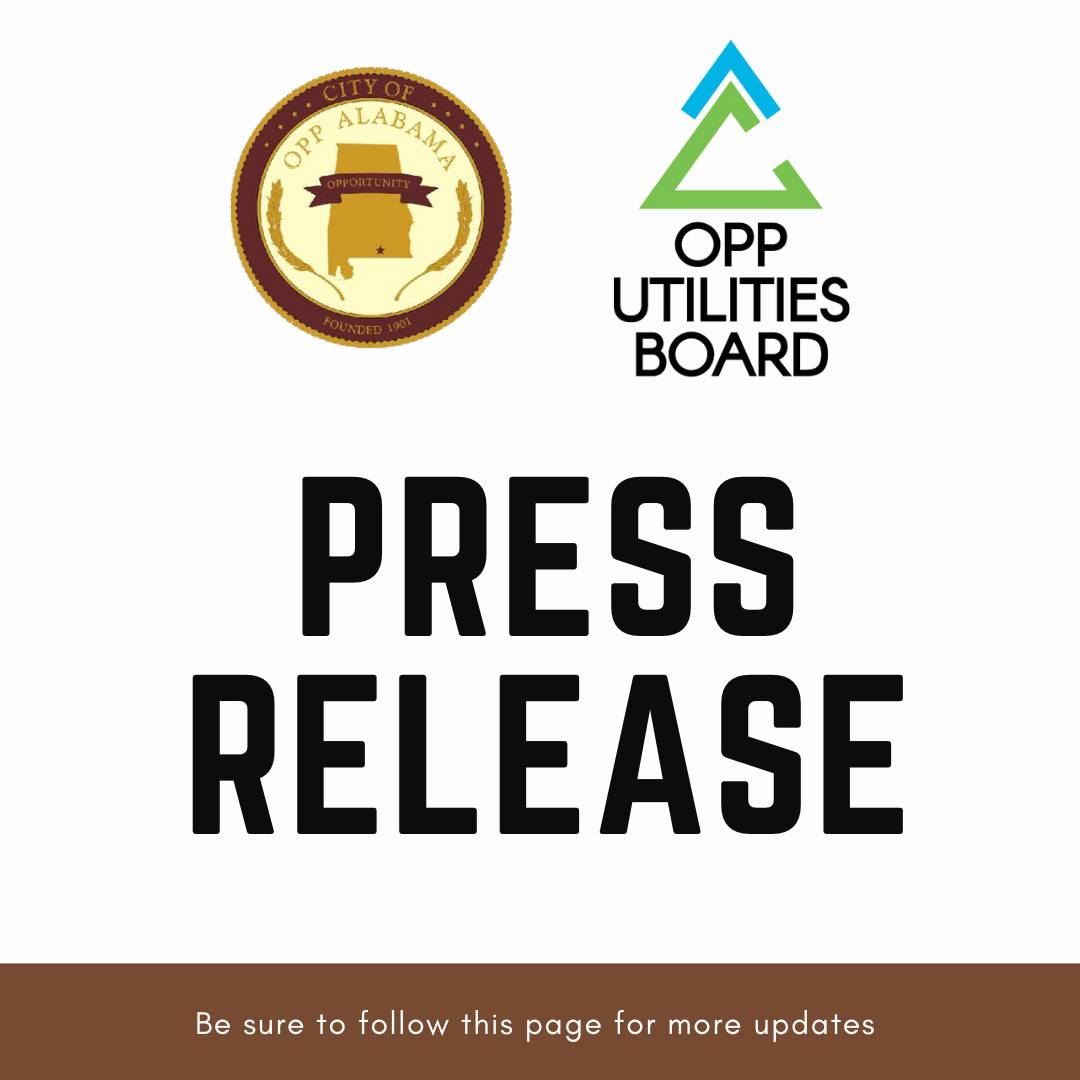 City of Opp - ️ Reminder from the City of Opp and Opp... | Facebook
