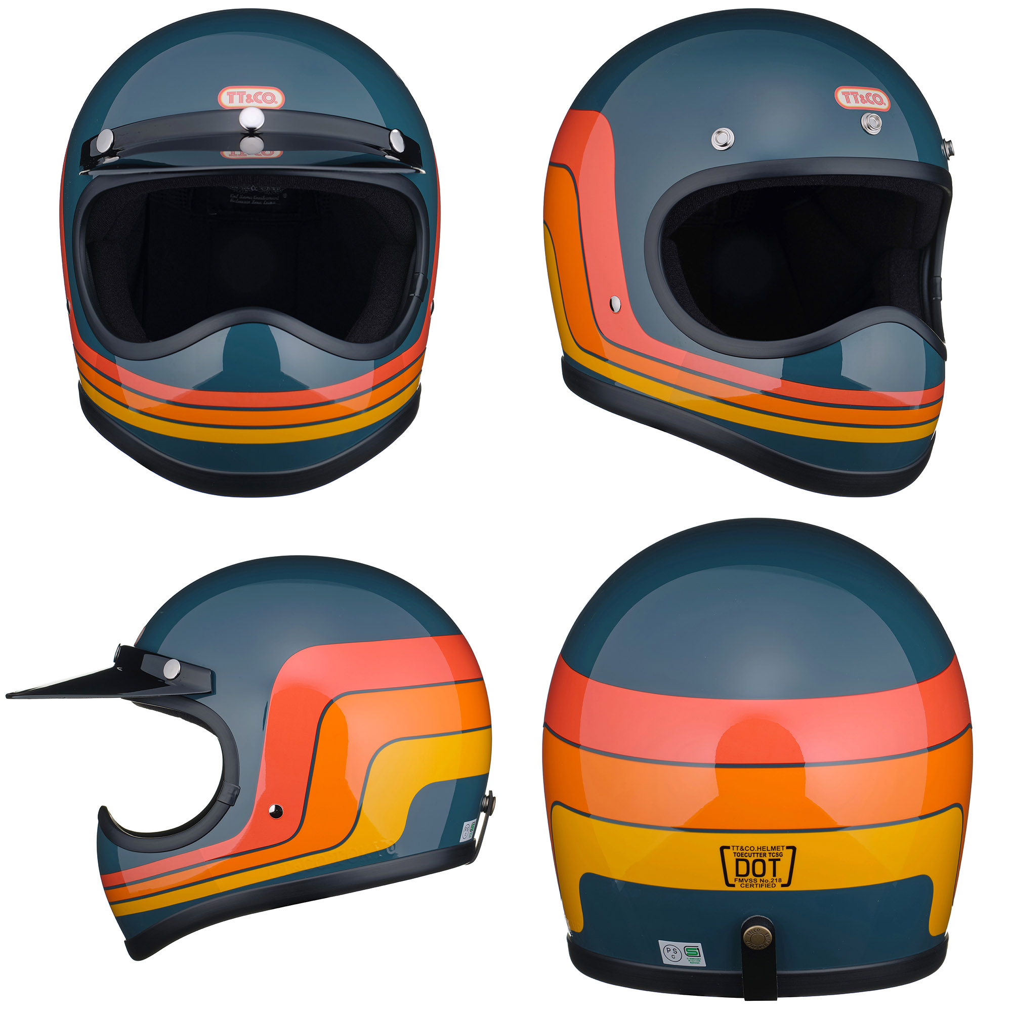 tt &co 500-TX クロームトリム バブルシールドクリアミラー tt &co 500