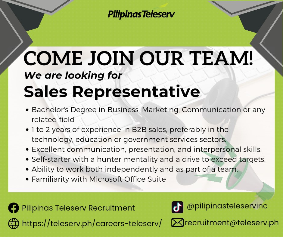 Pilipinas Teleserv Recruitment | Manila